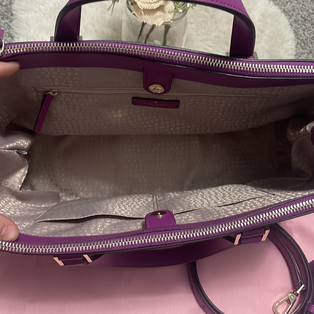 ✨NWOT Kate Spade Newbury Lane Loden Veryberry purple handbag✨ - Picture 5 of 13